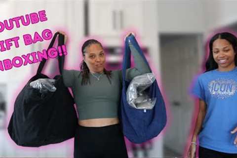 YOUTUBE GIFT BAG UNBOXING WITH MY RICH BEST FRIENDS!!!!