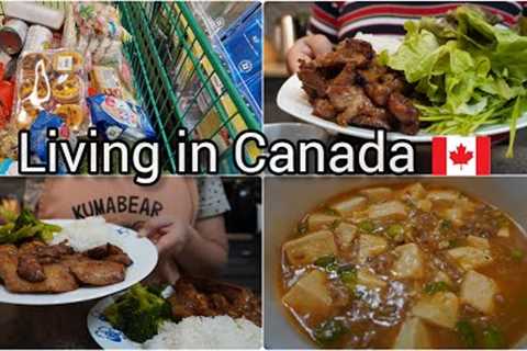 Grocery shopping | Mapo tofu | Kimchi stew | Making Vietnamese grilled pork | A lot of cooking