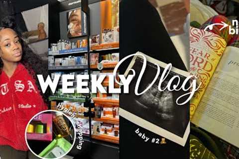 WEEKLY VLOG | I GOT TO SEE BABY #2 + HYGIENE SHOPPING + GOD KEEPS ON BLESSING ME + MOM LIFE &amp;..