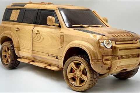 Wood Carving - 2021 Land Rover Defender 110 X - Woodworking Art