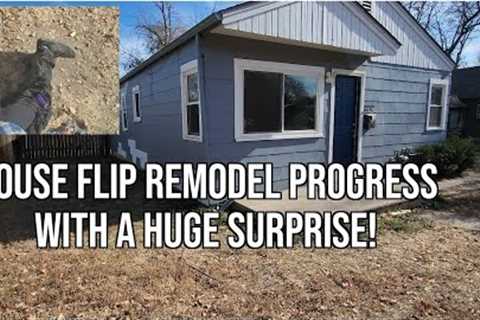 House Flip Remodel Progress with a Huge Surprise!