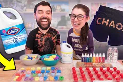 Testing 4 Weird Bleach Dying Hacks (using unconventional stamps)