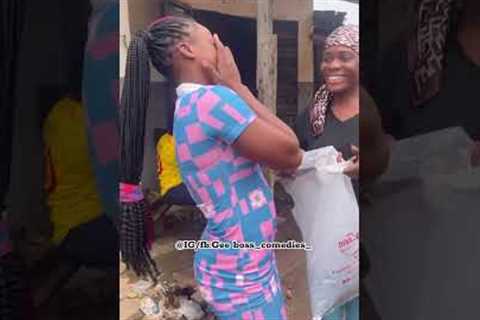 How a girl win a birthday gifts 🎁 from her boyfriend from abroad sent to her #prankvideo