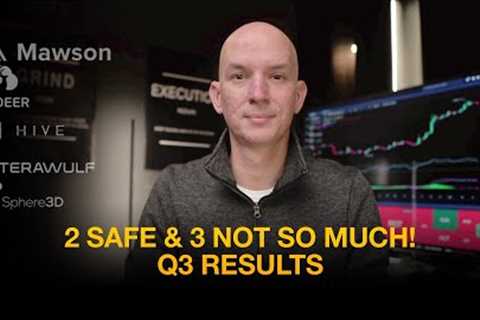 Q3 Results (Bitdeer, Hive, Mawson, Sphere 3D, Terawulf)! 2 Miners Safe, 3 Not So Much!