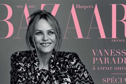 French Singer Vanessa Paradis Graces the Cover of Harper's Bazaar France