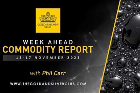 WEEK AHEAD COMMODITY REPORT: Gold, Silver &amp; Crude Oil Price Forecast: 13 - 17 November 2023