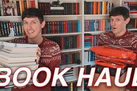 BIGGEST BOOK HAUL &amp; UNBOXING OF THE YEAR!