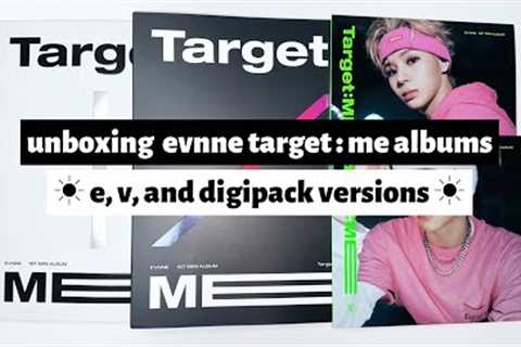 ☼ unboxing evnne target: me albums ☀︎ e, v, and digipack versions ☼