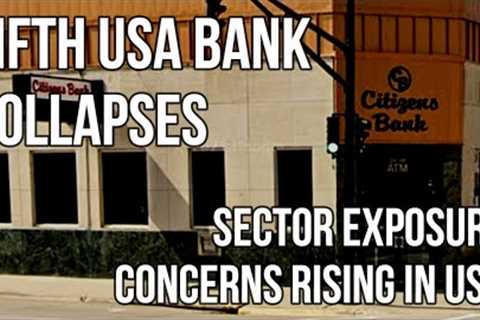 FIFTH USA BANK COLLAPSES - FDIC Closes Citizens Bank Iowa After Insolvency Due to Significant Losses
