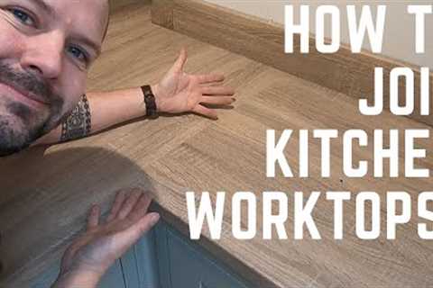 How to join a worktop with a masons mitre