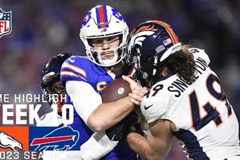 Denver Broncos vs. Buffalo Bills | 2023 Week 10 Game Highlights