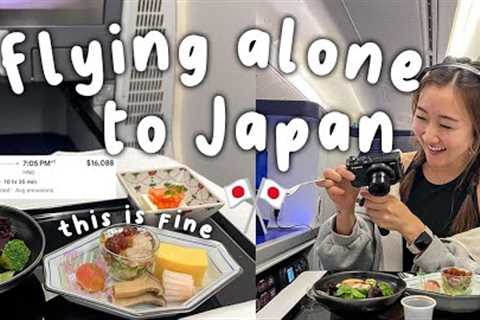 Japan Travel Vlog: Traveling ALONE to Japan *Business Class*
