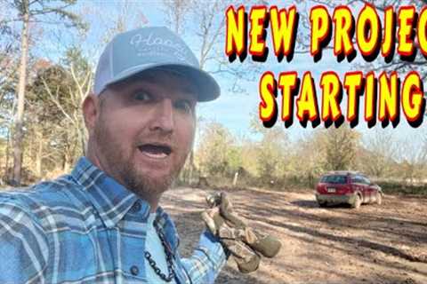 NEW PROJECT STARTS |tiny house, homesteading, off-grid, cabin build, DIY HOW TO sawmill tractor tiny