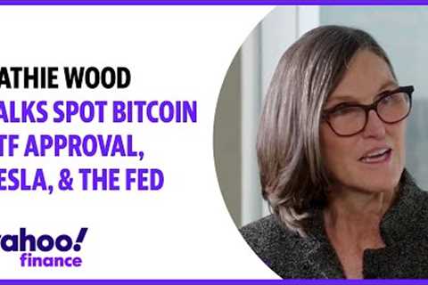 Cathie Wood talks spot bitcoin ETF approval, Tesla, &amp; the Fed