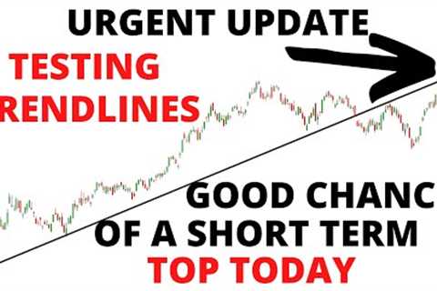 Stock Market CRASH Encore Performance Soon -Possible Short Term Top Today -Stalling At Trendlines