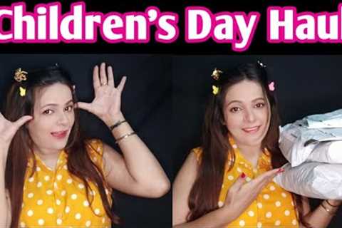 UNBOXING gifts on CHILDRENS DAY🐶Children’s Day Routine