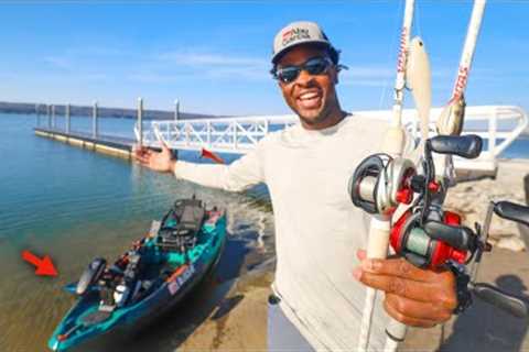 Fishing Bladed Jigs At The BEST BIG Bass Lake in the South