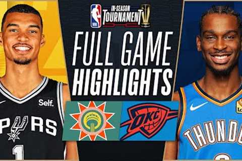 SPURS at THUNDER | NBA IN-SEASON TOURNAMENT 🏆 | FULL GAME HIGHLIGHTS | November 14, 2023