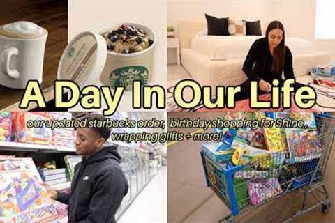 A Day In Our Life! Running Errands, Our NEW Starbucks Order, Birthday Shopping For Shine + more!