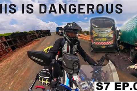 I'M SCARED TO RIDE ON THIS DEADLY ROAD OF KENYA S7 EP.06 | Pakistan to South Africa Motorcycle Tour
