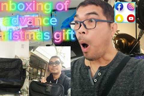unboxing of a Christmas gift