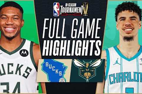BUCKS at HORNETS | NBA IN-SEASON TOURNAMENT 🏆 | FULL GAME HIGHLIGHTS | November 17, 2023