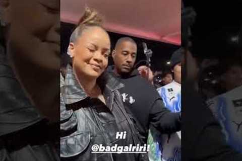 Rihanna and her husband ASAP Rocky at Las Vegas for puma pop up last night 🌺