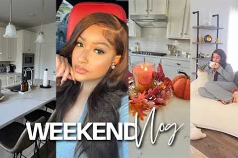 VLOG: SPEND THE WEEKEND WITH ME | KITCHEN MAKEOVER, SHOPPING &amp; MORE!