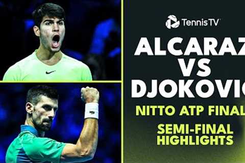 Novak Djokovic vs Carlos Alcaraz Match Highlights! | Nitto ATP Finals 2023