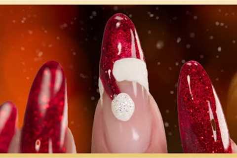 Santa Hat Nails 🧑‍🎄 with Suzie's New Christmas Gel Polish Collection 🎄