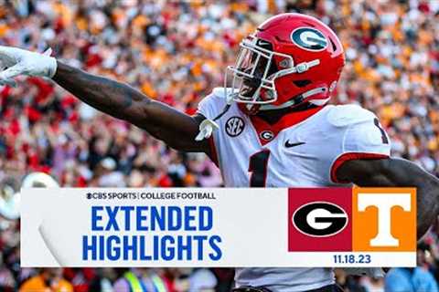 No. 1 Georgia at No. 18 Tennessee: Extended Highlights I CBS Sports