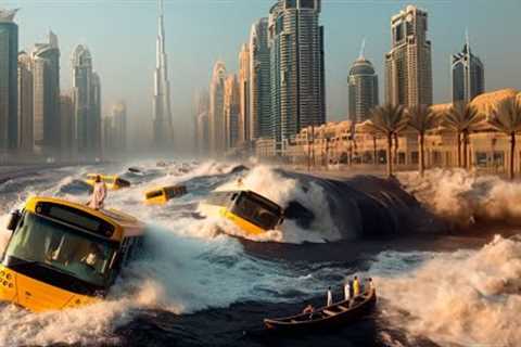 DUBAI: Historic flood! and the United Arab Emirates sink today 2023