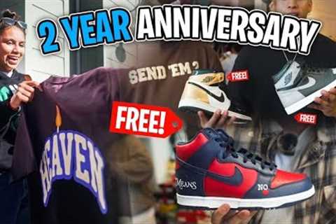WE GAVE AWAY $3,000 WORTH OF SNEAKERS A PS5 &amp; SO MUCH MORE! A DAY 2 REMEMBER! (HEAVEN TURNS 2!)