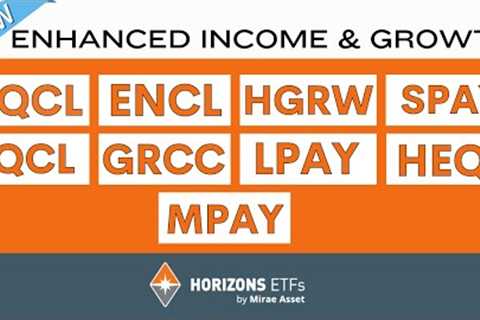 Horizons ETFs 9 Brand NEW ETFs: Enhanced Income &amp; Growth EQCL QQCL ENCL HEQL LPAY etc.