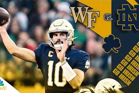 Wake Forest vs. Notre Dame | EXTENDED HIGHLIGHTS | 11/18/2023 | NBC Sports