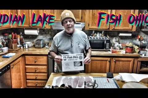 Indian Lake saugeye fishing November 2023