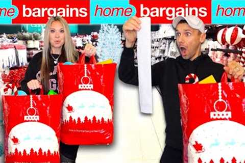 EARLY budget CHRISTMAS shopping at HOME BARGAINS *super cheap haul