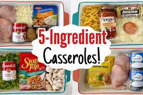 5-INGREDIENT Super Quick &amp; EASY Casserole Dinner Recipes! | Best Oven Baked Meals | Julia..