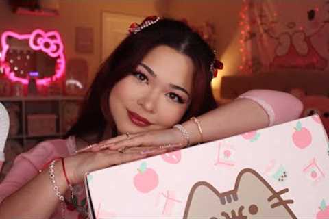 ASMR Cutest Unboxing Ever | Pusheen Subscription Box 🍓🧋💕