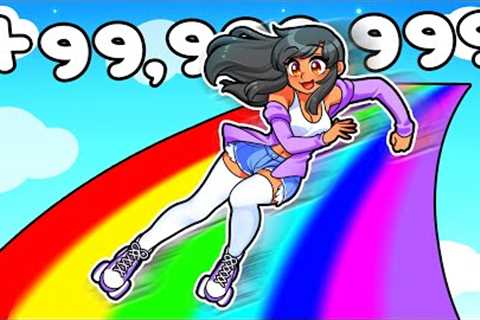 Roller Racing A 99,999,999 MILES In Roblox!