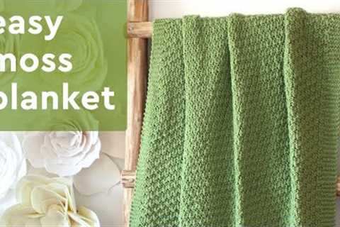 Moss Landing Blanket: Easy Knitting Pattern for Beginners