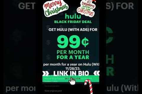 Hulu black friday deal is the back