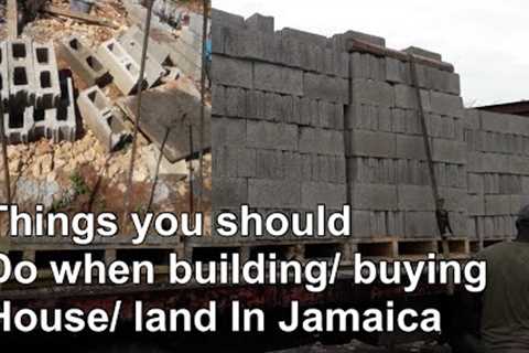 Building my dream house in Jamaica/ buying land