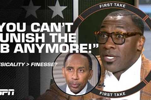 MEDIOCRITY in the NFL⁉ Debating Tom Brady's criticism of the NFL diluting physicality | First Take