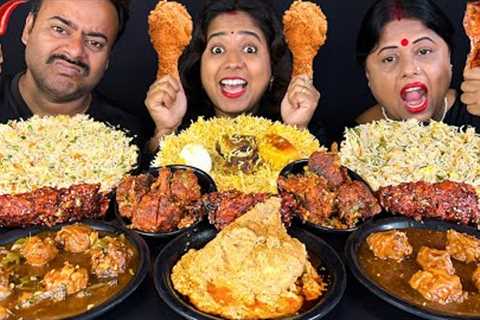 Spicy Chinese Food Eating Challenge - Chowmin, Biriyani, Lollipop | Asmr Mukbang | Street Food