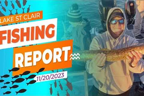 Lake St. Clair Fishing Report 11/20/2023