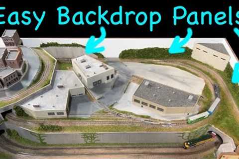 Easy to Build Model Railroad Backdrop Panels
