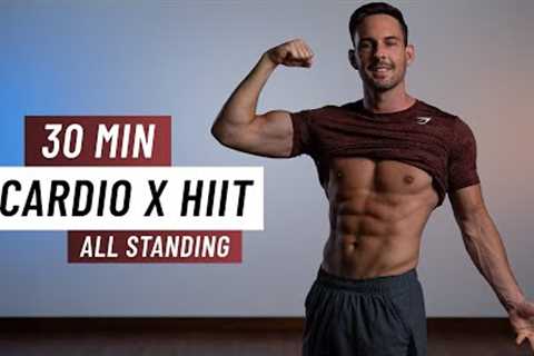 30 Min Cardio HIIT Workout - ALL STANDING - No Squats or Lunges