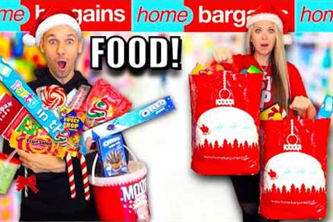 Budget CHRISTMAS FOOD shopping at HOME BARGAINS *how much can we buy for £30?
