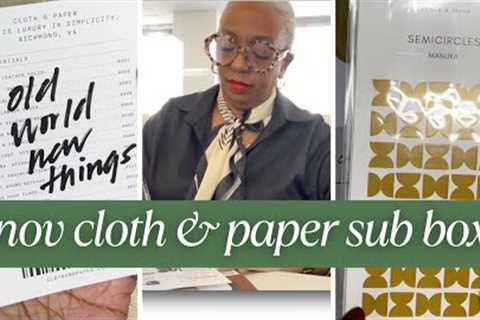 UNBOXING: Cloth &amp; Paper | November Cloth &amp; Paper Subscription Box | November 2023